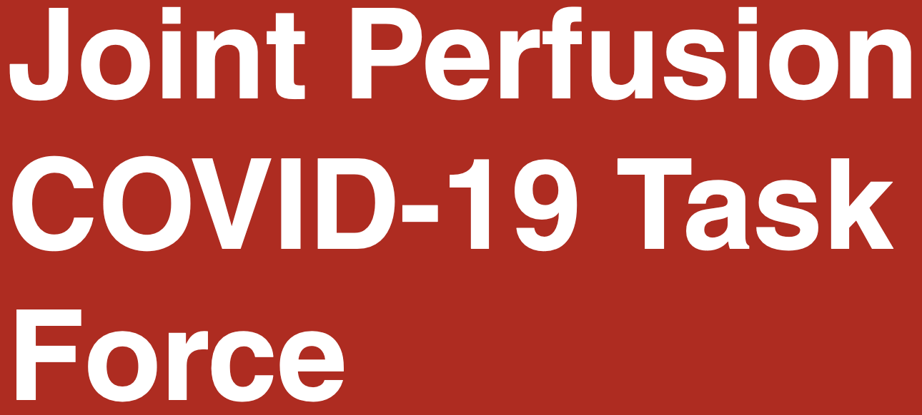 Joint Perfusion COVID-19 TaskForce